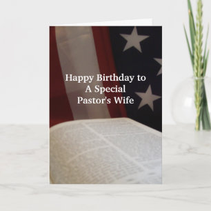 Carte Happy Birthday PASTOR's Wife- BF