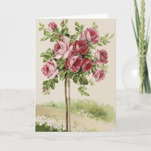 Carte Happy Birthday Rose tree