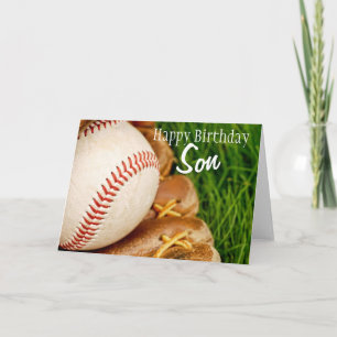 Carte Happy Birthday Son Baseball with Mitt