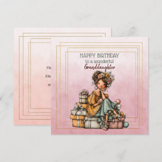Carte Happy Birthday To A Wonderful Granddaughter