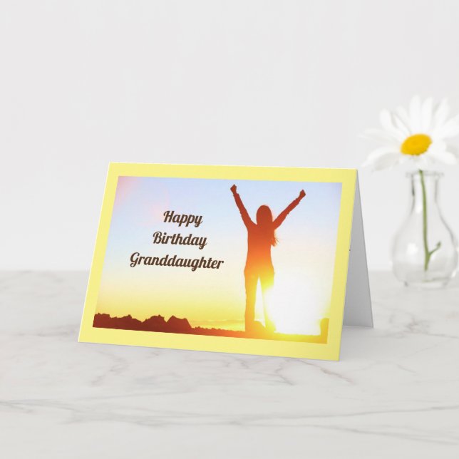 CARTE ***HAPPY BIRTHDAY** TO MY GRANDDAUGHTER (Petite plante)
