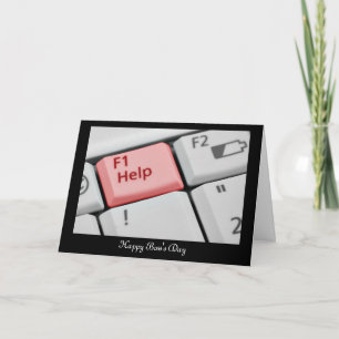 Carte Happy Boss's Day avec clavier et texte personnalis