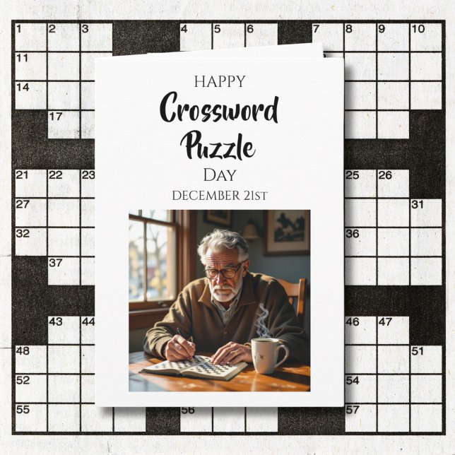 Carte Happy Crossword Puzzle Day | December 21st (Créateur téléchargé)