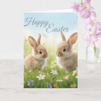 Carte Happy easter bunnies