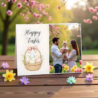 Carte Happy Easter Photo Card