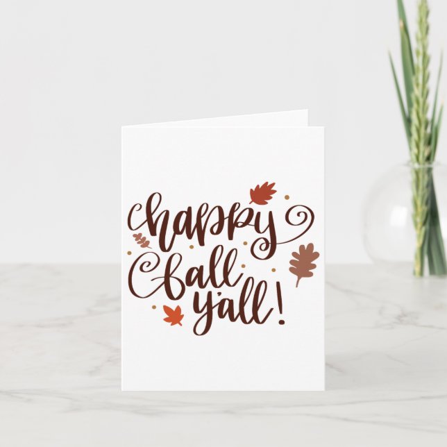 Carte Happy Fall (Devant)
