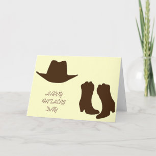 Carte Happy Fathers Day Cowboy Dad