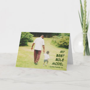 Carte HAPPY FÊTE DES PÈRES Christian Role Model Custom