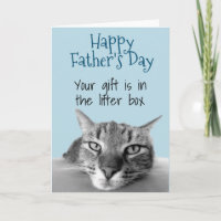 Happy Fête des pères from Cat Gift is in Litter Bo