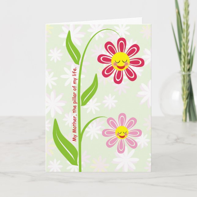 Carte Happy flowers (Devant)