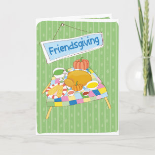 Carte Happy Friendsgiving Best Friend Fun Whimsical