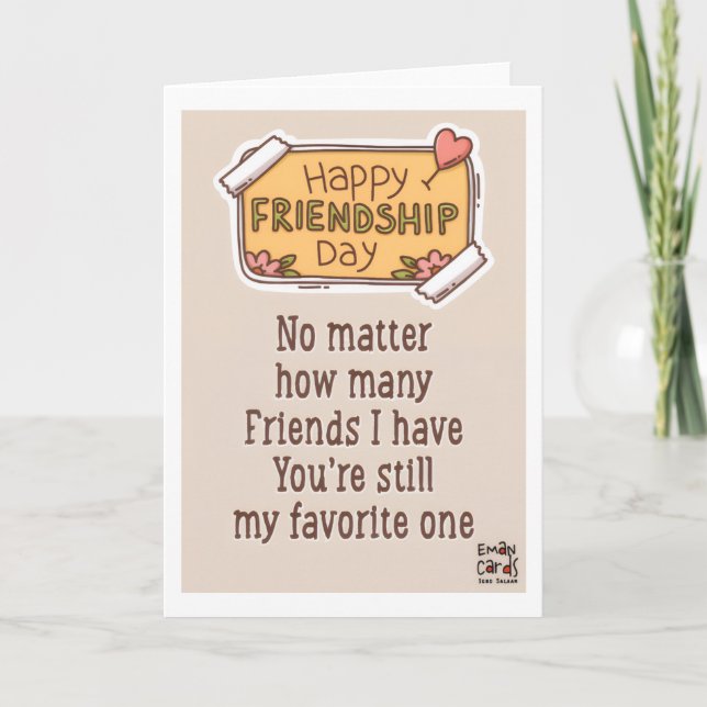 Carte Happy Friendship Day - Quote (Devant)