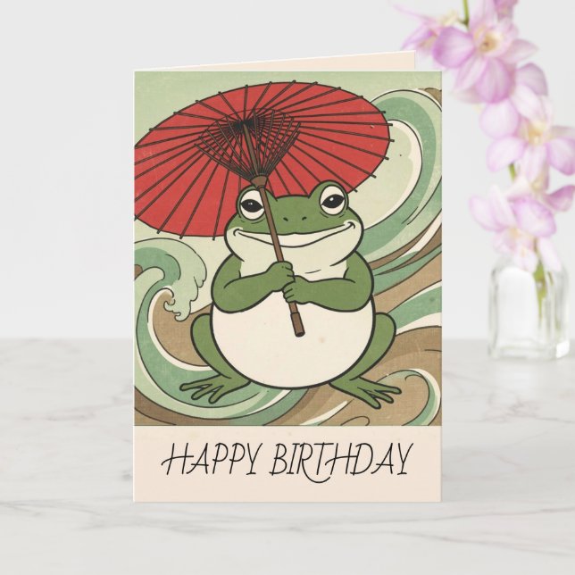 Carte Happy Frog Matsumoto Hoji Style  (Orchidée)