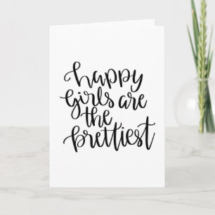 Carte Happy girls are the prettiest