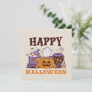 Carte Happy Halloween café brasse