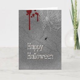 Carte Happy Halloween Éffrayant Gravestone
