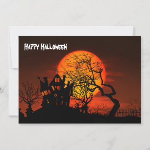 Carte Happy Halloween Haunted House