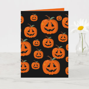 Carte Happy Halloween Jack-o'-lantern Illustration Art