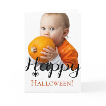 Happy Halloween l'araignée photo personnalisée