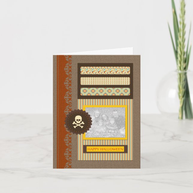 Carte happy halloween (scrapbook) (Devant)