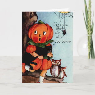 Carte Happy Halloween Vintage illustration