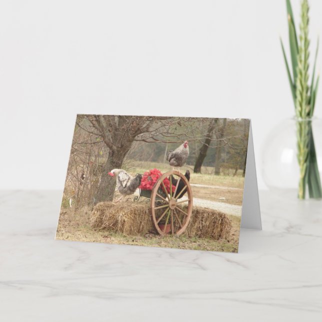 Carte Happy Hen Holidays (Devant)