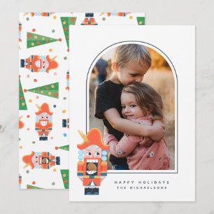 Carte HAPPY HOLIDAYS NUTCRACKER Add Your