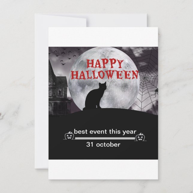 Carte happy holloween  (Devant)