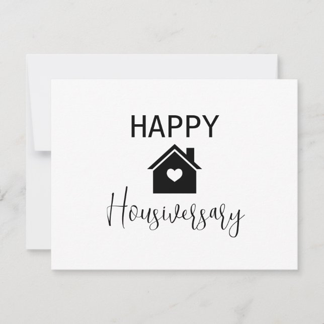 Carte Happy Housiversary immobilier (Devant)