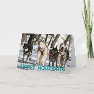 Carte Happy Howlidays 2 - Add YOUR DOG PHOTO