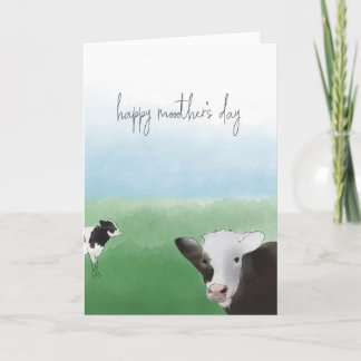 Carte Happy Mother's Day Cow