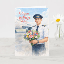 Carte Happy Mother's Day with flowers from Pilot
