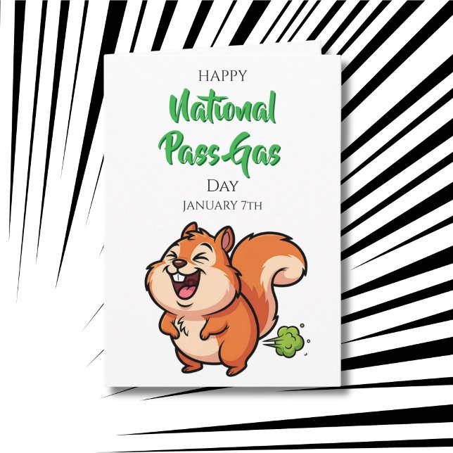Carte Happy National Pass Gas Day | January 7th (Créateur téléchargé)