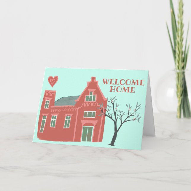 Carte Happy New Home Illustrated CUSTOM (Devant)