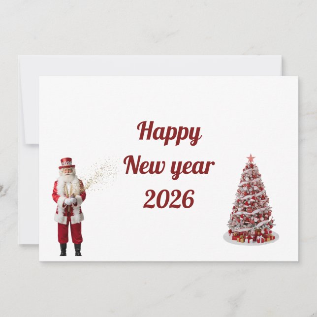 Carte Happy New Year Card 2026 (Devant)