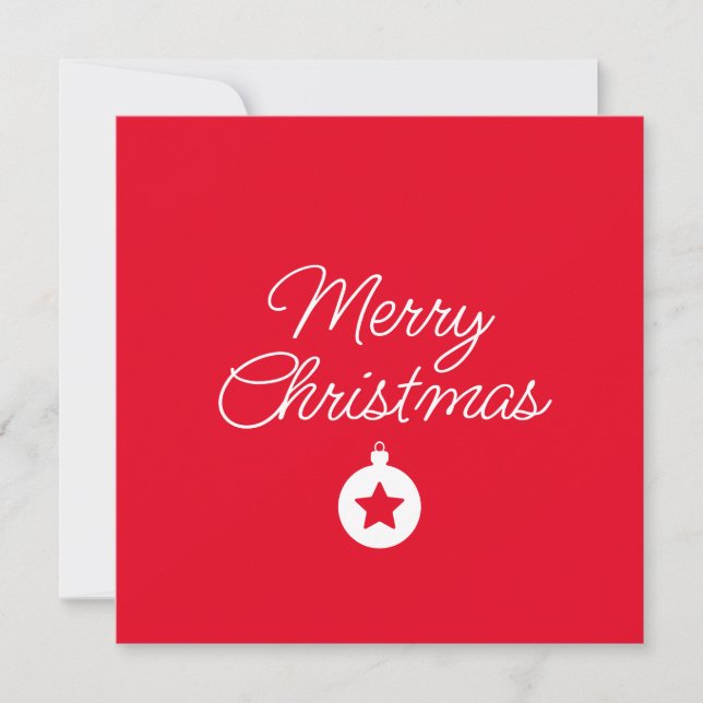 Carte Happy New Year Merry Christmas Holiday Season Card (Devant)