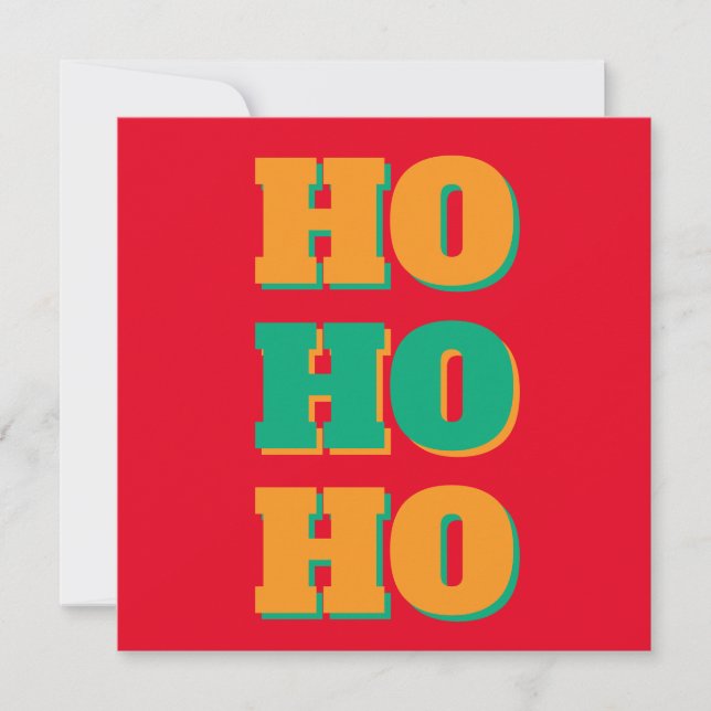 Carte Happy New Year Merry Christmas Holiday Season HoHo (Devant)