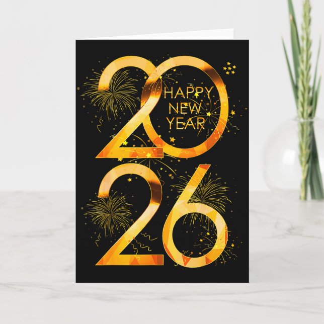 Carte Happy New Year Party Supplies 2026 Family Matching (Devant)