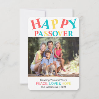 Carte Happy Pâque Personnalisé Colorful Peace Photo