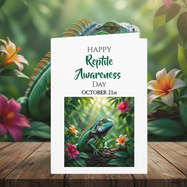 Carte Happy Reptile Awareness Day  | October 21st Card (Créateur téléchargé)