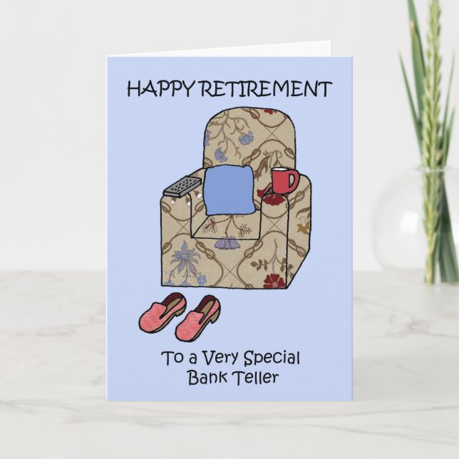 Carte Happy Retirement to Bank Teller (Devant)