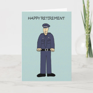 Carte Happy Retirement to Police Officer
