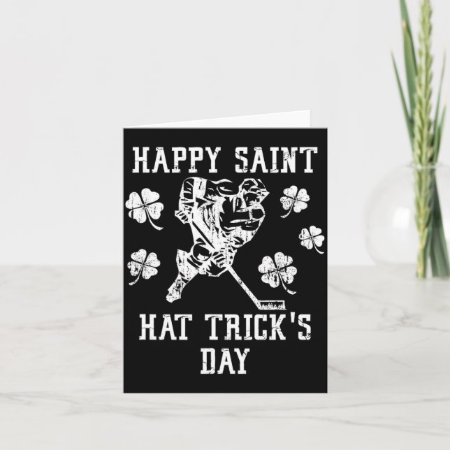 Carte Happy Saint Hat Tricks Day St Patricks Day Funny  (Devant)