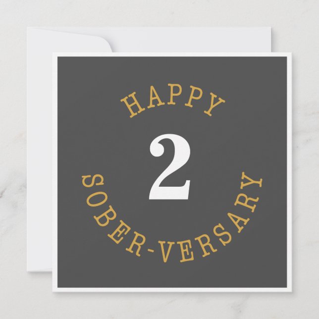 Carte Happy Sober-versary (Devant)