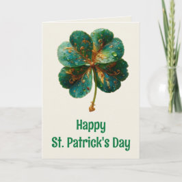 Carte Happy St. Patrick’s Day Elegant Shamrock