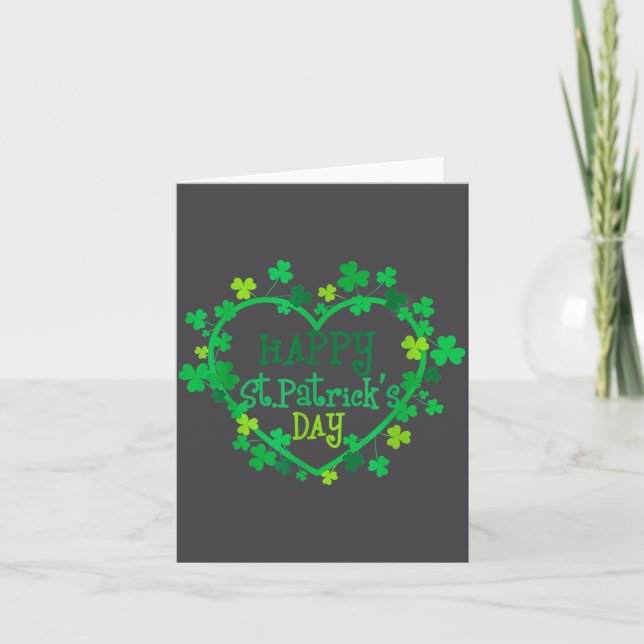 Carte Happy St. Patrick's Day Funny Saint Patrick Irish  (Devant)