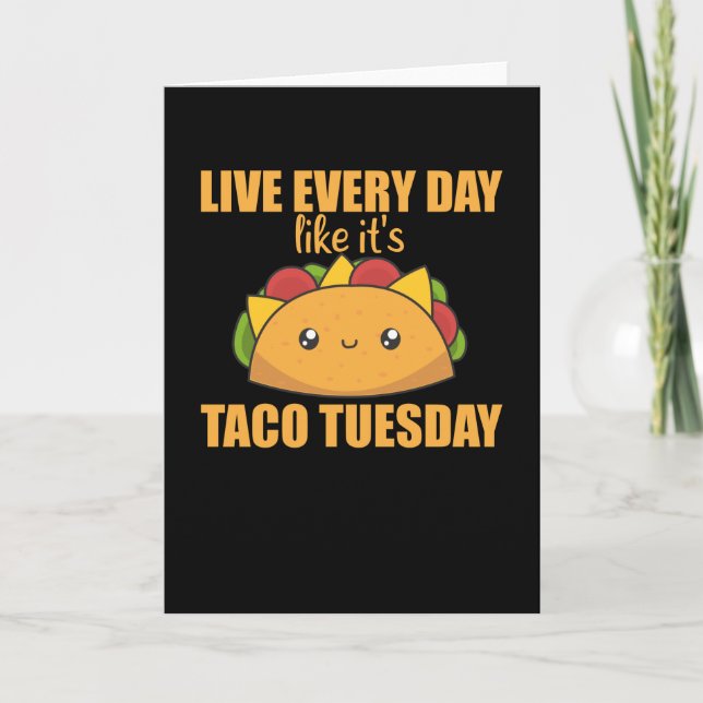 Carte Happy Taco Tuesday - Mexican Food (Devant)