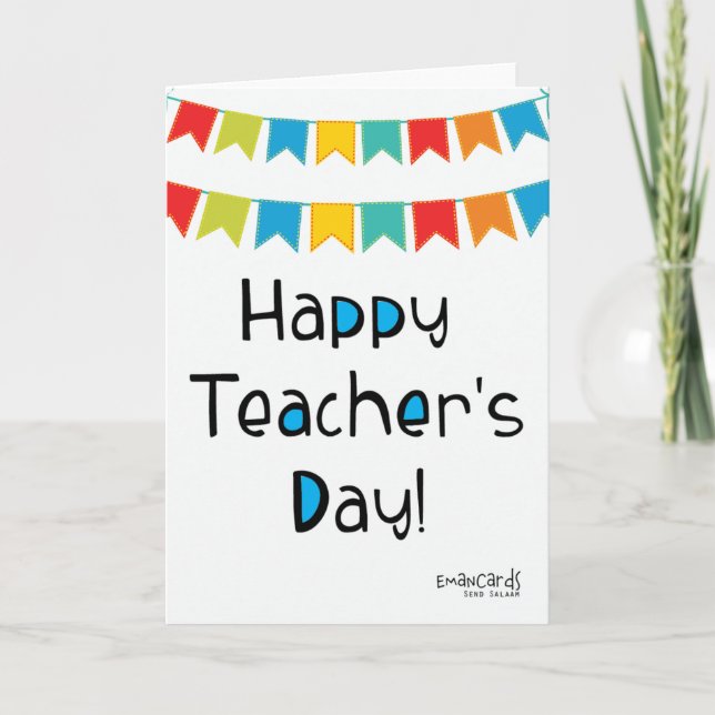 Carte Happy Teacher's Day (Devant)