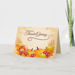 Carte Happy Thanksgiving