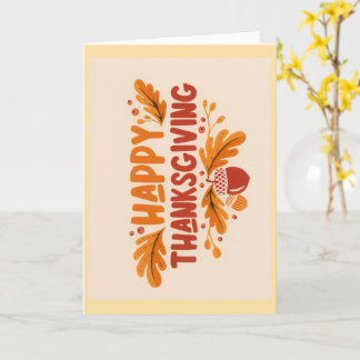 Carte Happy Thanksgiving Greeting Card